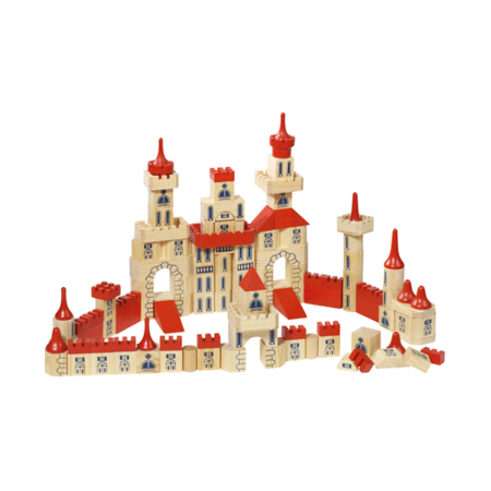 Houten bouwblokken kasteel voor kinderen 150-delig