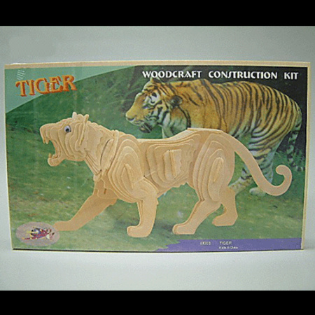 Houten tijger bouwpakket