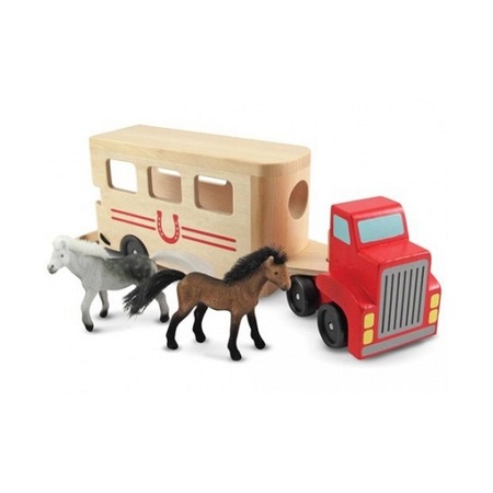 Houten paarden vrachtwagen
