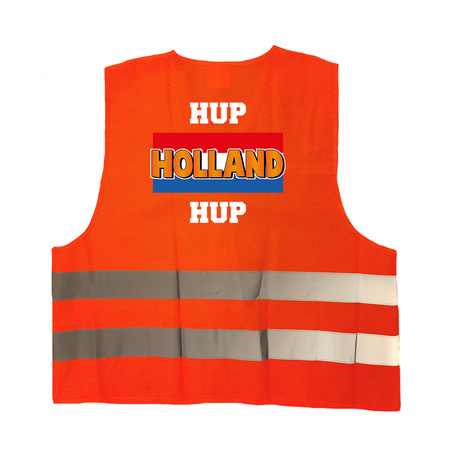 Hup Holland hup oranje veiligheidshesje EK / WK supporter outfit voor volwassenen