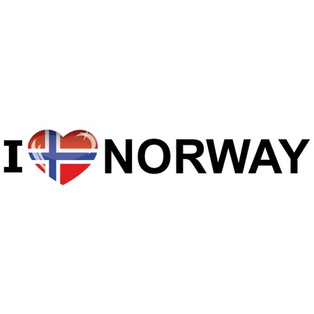 Vlag Noorwegen + 2 gratis stickers