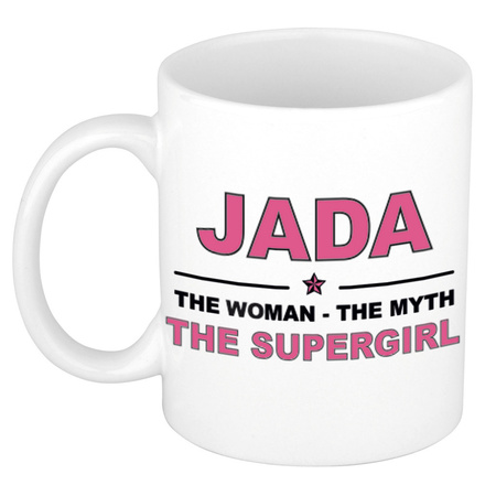 Jada The woman, The myth the supergirl pensioen cadeau mok/beker 300 ml