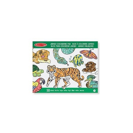 Animals coloring book and 50x pencils