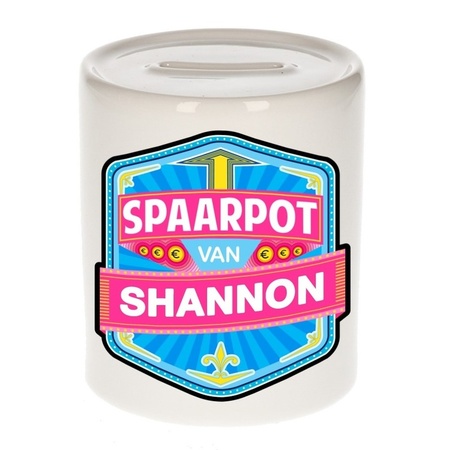 Kinder cadeau spaarpot voor een Shannon