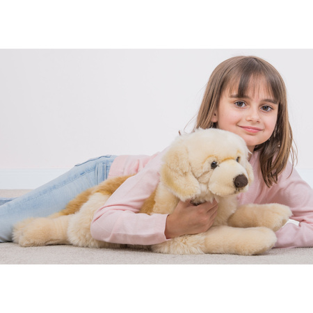 Knuffeldier hond Golden Retriever - zachte pluche stof - premium knuffels - blond - 60 cm