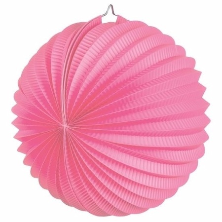 Lampion in roze kleur 22 cm