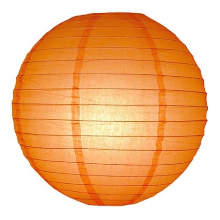 Oranje lampionnen rond 25 cm