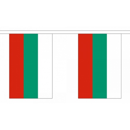 Rechthoekige vlaggenlijn Bulgarije