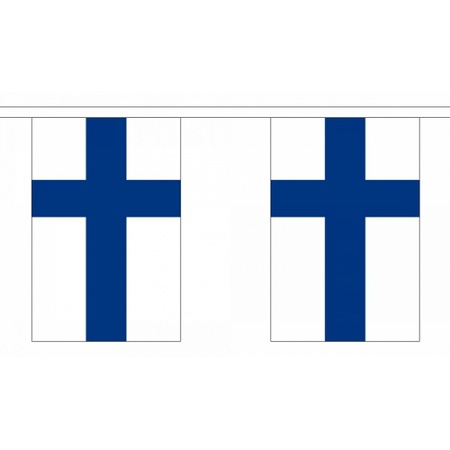 Rechthoekige Finland vlaggenlijn
