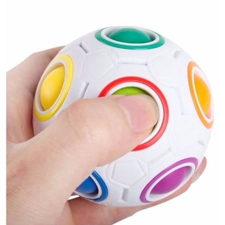 Magic anti stress rainbow ball 7 cm
