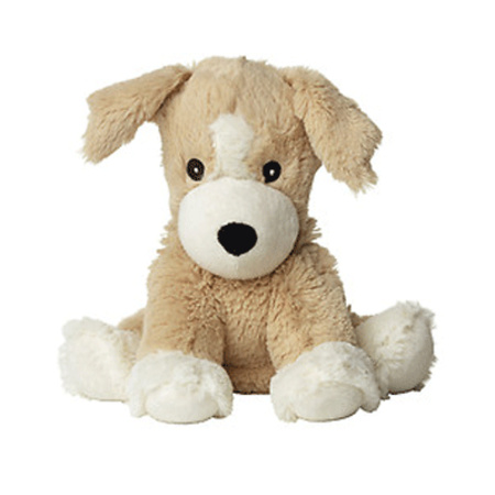 Huisdieren knuffels hond/puppy 34 cm voor warmte of koeling