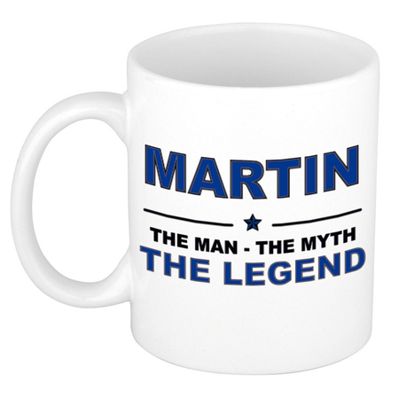 Martin The man, The myth the legend pensioen cadeau mok/beker 300 ml
