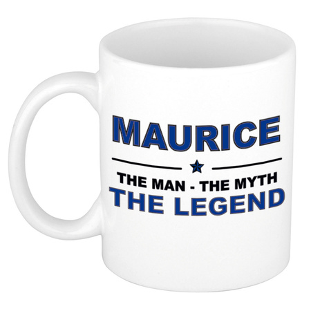Maurice The man, The myth the legend pensioen cadeau mok/beker 300 ml