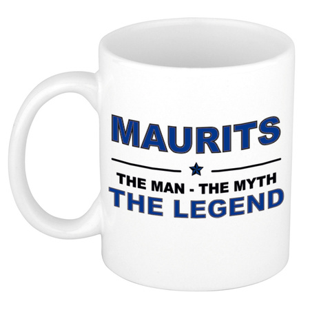 Maurits The man, The myth the legend pensioen cadeau mok/beker 300 ml