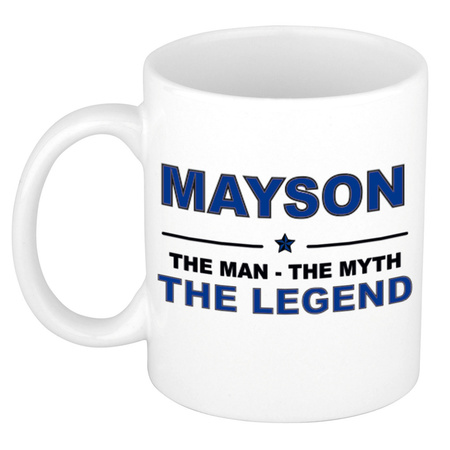 Mayson The man, The myth the legend pensioen cadeau mok/beker 300 ml