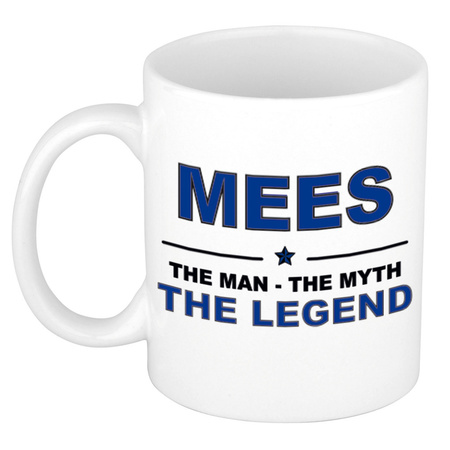 Mees The man, The myth the legend pensioen cadeau mok/beker 300 ml