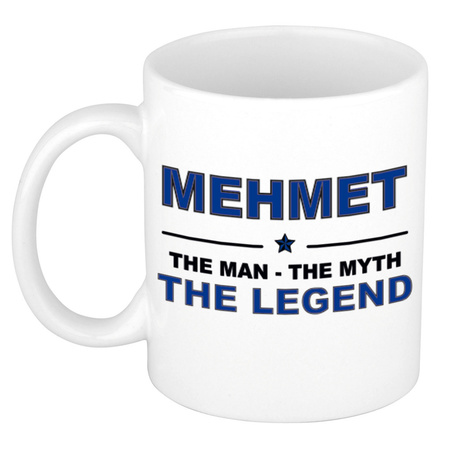 Mehmet The man, The myth the legend pensioen cadeau mok/beker 300 ml