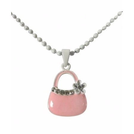 Girls necklace with purse pendant