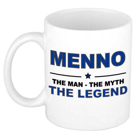 Menno The man, The myth the legend pensioen cadeau mok/beker 300 ml