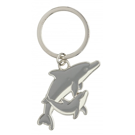 Dolfijn sleutel hangertjes 5 cm