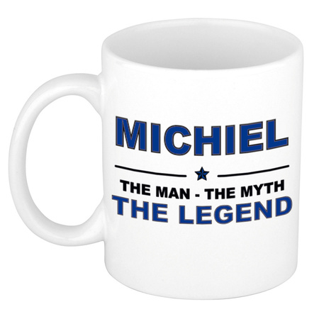 Michiel The man, The myth the legend pensioen cadeau mok/beker 300 ml