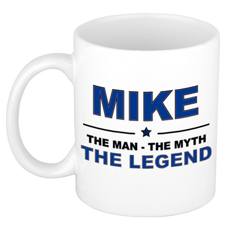 Mike The man, The myth the legend pensioen cadeau mok/beker 300 ml