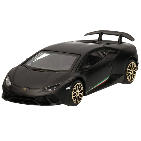 Speelgoed auto Lamborghini Huracan Performante matzwart 1:43