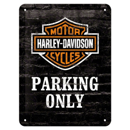 Wall decoration Harley Davidson parking  15 x 20 cm