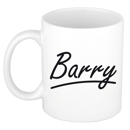 Name mug Barry with elegant letters 300 ml