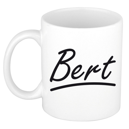 Name mug Bert with elegant letters 300 ml