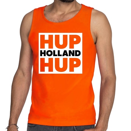 Holland supporter tanktop Hup Holland Hup orange for men