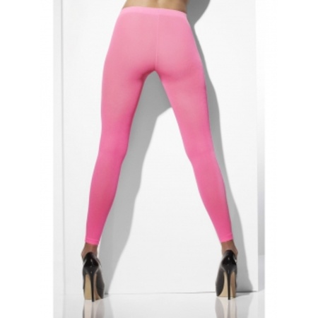 Footless tights neon pink