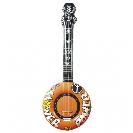Vrolijk gekleurde opblaasbare banjo