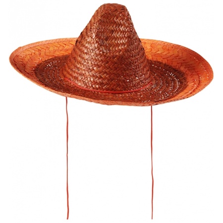 Orange sombrero hat 48 cm
