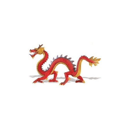 Speeldier chinese draak van plastic 19 cm