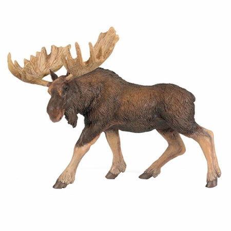 Plastic toy moose 14 cm