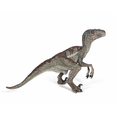 Plastic velociraptor dinosaur 15 cm