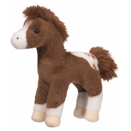 Plush Appaloosa pony dark brown 20 cm