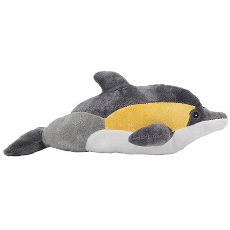 Pluche dolfijn geel 35 cm