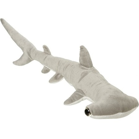 Set of 2x soft toy sharks 60 cm