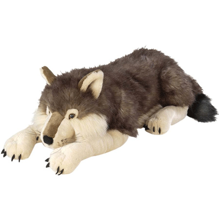 Pluche knuffeldier wolf 76 cm