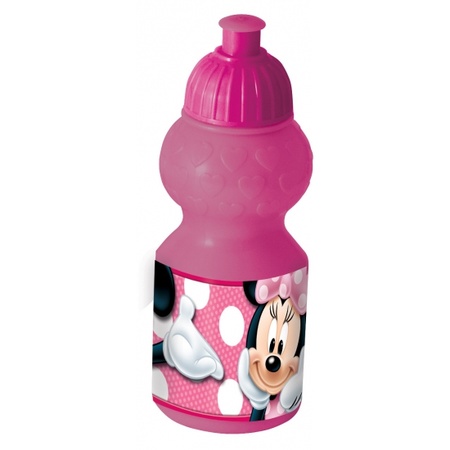 Roze sportfles Minnie Mouse