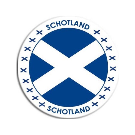 Round Scotland sticker 14,8 cm