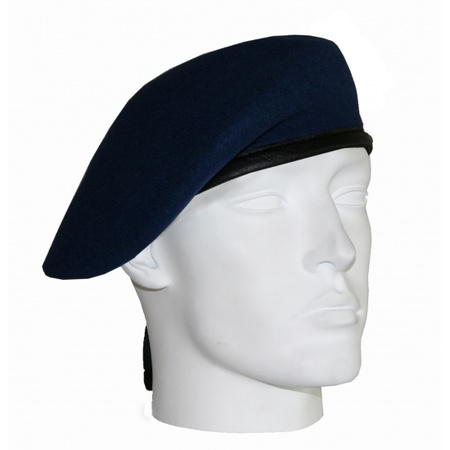 Marine blauwe soldaat baret