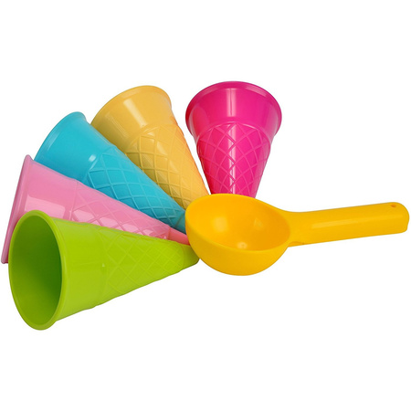 Speelgoed ijsjes - zandvormen - 6-delig