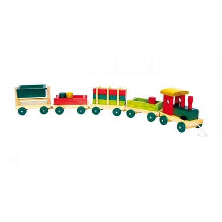 Speelgoed trein van hout 76 cm