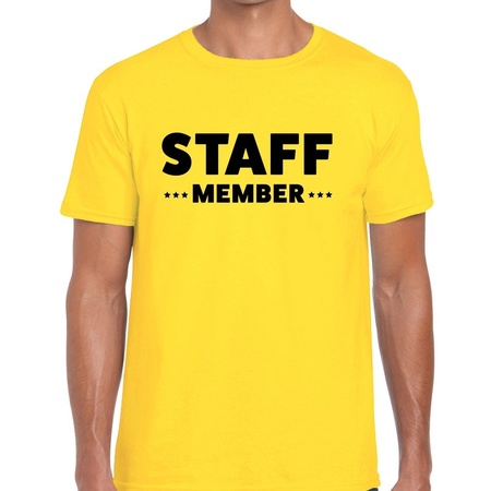 Staff member t-shirt yellow men