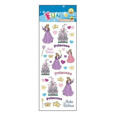 Stickertjes prinses en kasteel
