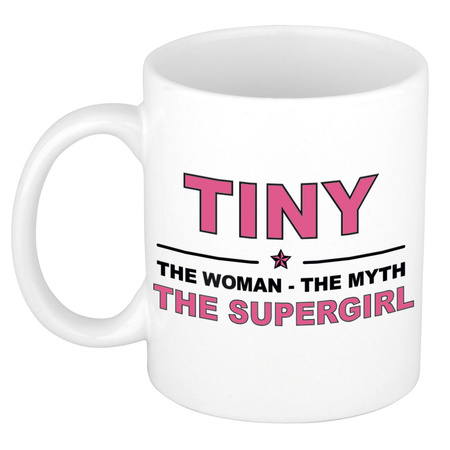 Tiny The woman, The myth the supergirl name mug 300 ml