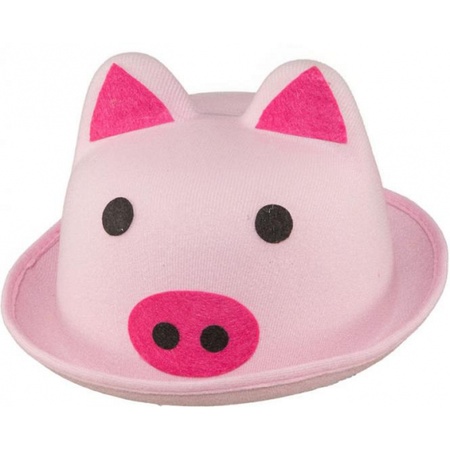 Pig hat for adults